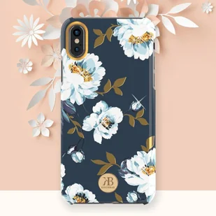 Kingxbar Blossom etui ozdobione oryginalnymi Kryształami Swarovskiego iPhone XS Max różowy - Etui i futerały do telefonów - miniaturka - grafika 6