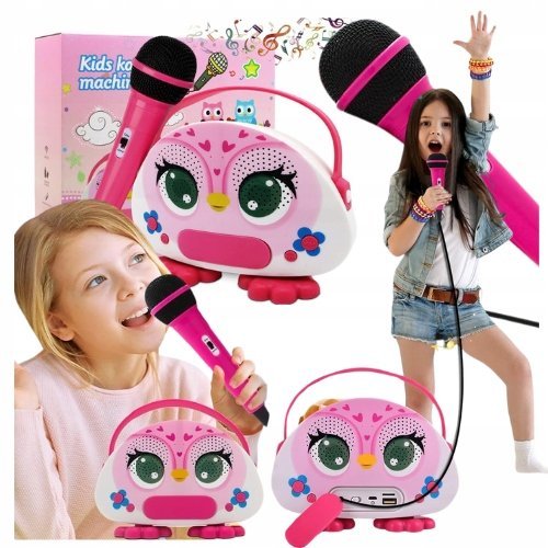 Bezprzewodowy Zestaw do Karaoke Głośnik Bluetooth Mikrofon dla Dzieci