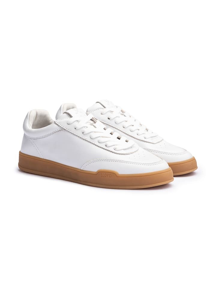 LLOYD Skórzane sneakersy w kolorze białym