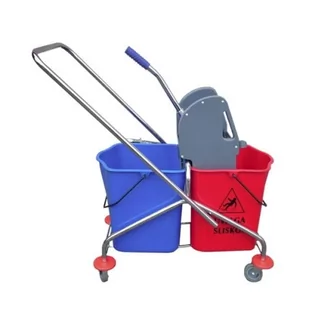 Wózek dwuwiaderkowy z prasą 2x23l MEDICLEAN /IM-SPR-0501/ - Inne artykuły do sprzątania - miniaturka - grafika 1