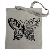 Torby i wózki na zakupy - Torba na Zakupy Motyl Kwiaty Piękna - miniaturka - grafika 1