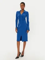 Sukienki - Patrizia Pepe Sukienka koktajlowa 8A1452/J129-CA37 Niebieski Slim Fit - miniaturka - grafika 1