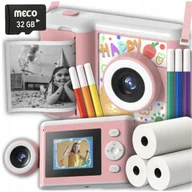 Aparaty natychmiastowe - APARAT NATYCHMIASTOWY DLA DZIECI 5w1 DRUKUŚ SELFIE 180° MP3 GRY + DODATKI - miniaturka - grafika 1