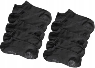 Stopki Damskie Skarpetki Bambusowe ABS Czarne 10-PAR Gładkie 39-42 - Skarpetki damskie - miniaturka - grafika 1