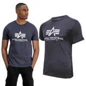 Odzież taktyczna i umundurowanie - Koszulka Alpha Industries Basic 100501 02 - Granatowa XL - miniaturka - grafika 1