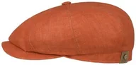 Czapki męskie - Kaszkiet Lniany Hatteras by Stetson, pomarańczowy-czerwony, 61 cm - miniaturka - grafika 1