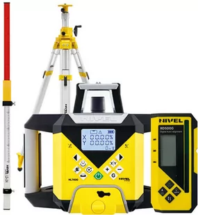 Nivel System NL740G DIGITAL (zestaw) - niwelator laserowy (wiązka zielona) z czujnikiem cyfrowym. Zestaw ze statywem (SJJ32) i łatą laserową (LS-24) - Sprzęt geodezyjny - miniaturka - grafika 1