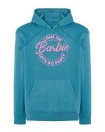 Bluzy damskie - Bluza z kapturem Impreza Pink Girl Power Jasnoniebieska M - miniaturka - grafika 1