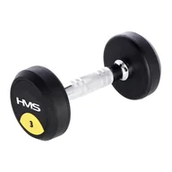 Hantle i ciężarki - HMS HG PRO 3 KG HANTLE GUMOWANE HMS - miniaturka - grafika 1