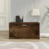 Ławki do przedpokoju - Vidaxl Ławka Z Miejscem Na Buty, Przydymiony Dąb, 80X24X45 Cm - miniaturka - grafika 1