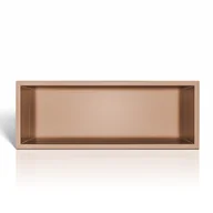 Akcesoria łazienkowe - Balneo półka wnękowa WALL-BOX ONE COPPER 600x200x100 - miniaturka - grafika 1