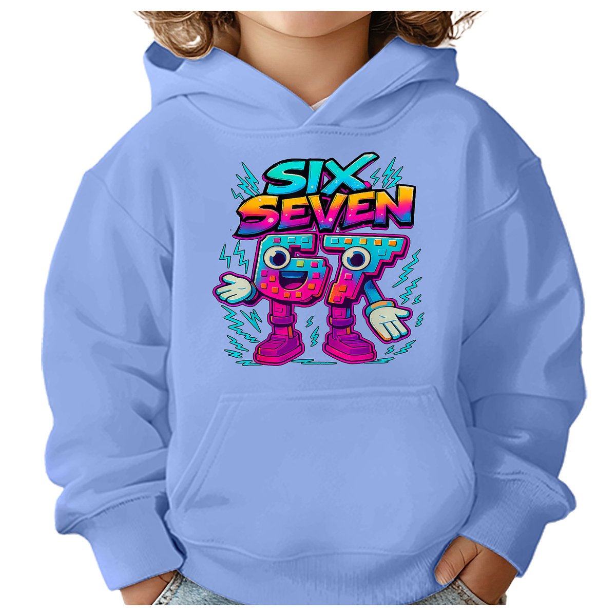 BLUZA DZIECIĘCA Z KAPTUREM 67 SIX SEVEN VIRAL 134-140 DLA DZIECKA PREZENT