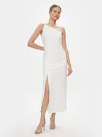 Sukienki - YAS Sukienka koktajlowa Izzie 26032133 Biały Regular Fit - miniaturka - grafika 1