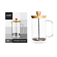 Zaparzacze i kawiarki - Empik Home, Zaparzacz, bambusowa Pokrywka, 600 ml - miniaturka - grafika 1