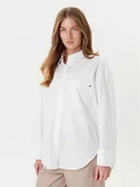 Koszule damskie - Tommy Hilfiger Koszula New Easy WW0WW45892 Biały Relaxed Fit - miniaturka - grafika 1