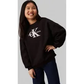 Bluzy dla dziewczynek - Calvin Klein Jeans Bluza TEDDY | Oversize fit - miniaturka - grafika 1