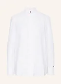 Bluzki damskie - Tommy Hilfiger Bluzka Z Lnu Z Falbankami weiss - TOMMY HILFIGER - miniaturka - grafika 1