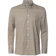 Koszule męskie - Hackett London Męska koszula z nadrukiem Foulard, Rdzewiały/biały, XXL - miniaturka - grafika 1