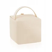 Kosmetyczki, organizery i kuferki - Kosmetyczka kwadratowa Betlewski MELLOW beżowa - miniaturka - grafika 1