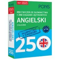 250 ćwiczeń ze słownictwa Angielski+ 250 zagadek - Nauka - miniaturka - grafika 1