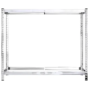 2-poziomowe regały na opony, 4 szt., 110x40x110 cm, stal - Szafy i regały magazynowe - miniaturka - grafika 6