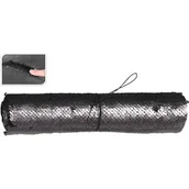 Ozdoby bożonarodzeniowe - Materiał dekoracyjny duo cekiny brązowy / czarny 25 x 125 cm - miniaturka - grafika 1