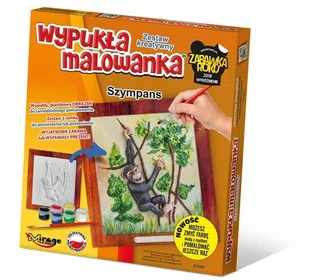 Wypukła Malowanka Zoo Szympans - Zabawki kreatywne - miniaturka - grafika 1