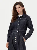 Kurtki damskie - KARL LAGERFELD Kurtka jeansowa A1W14048 Granatowy Regular Fit - miniaturka - grafika 1