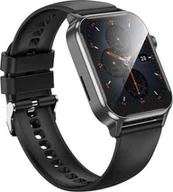 Smartwatch - Hoco z funkcją rozmowy Y26 czarny - miniaturka - grafika 1