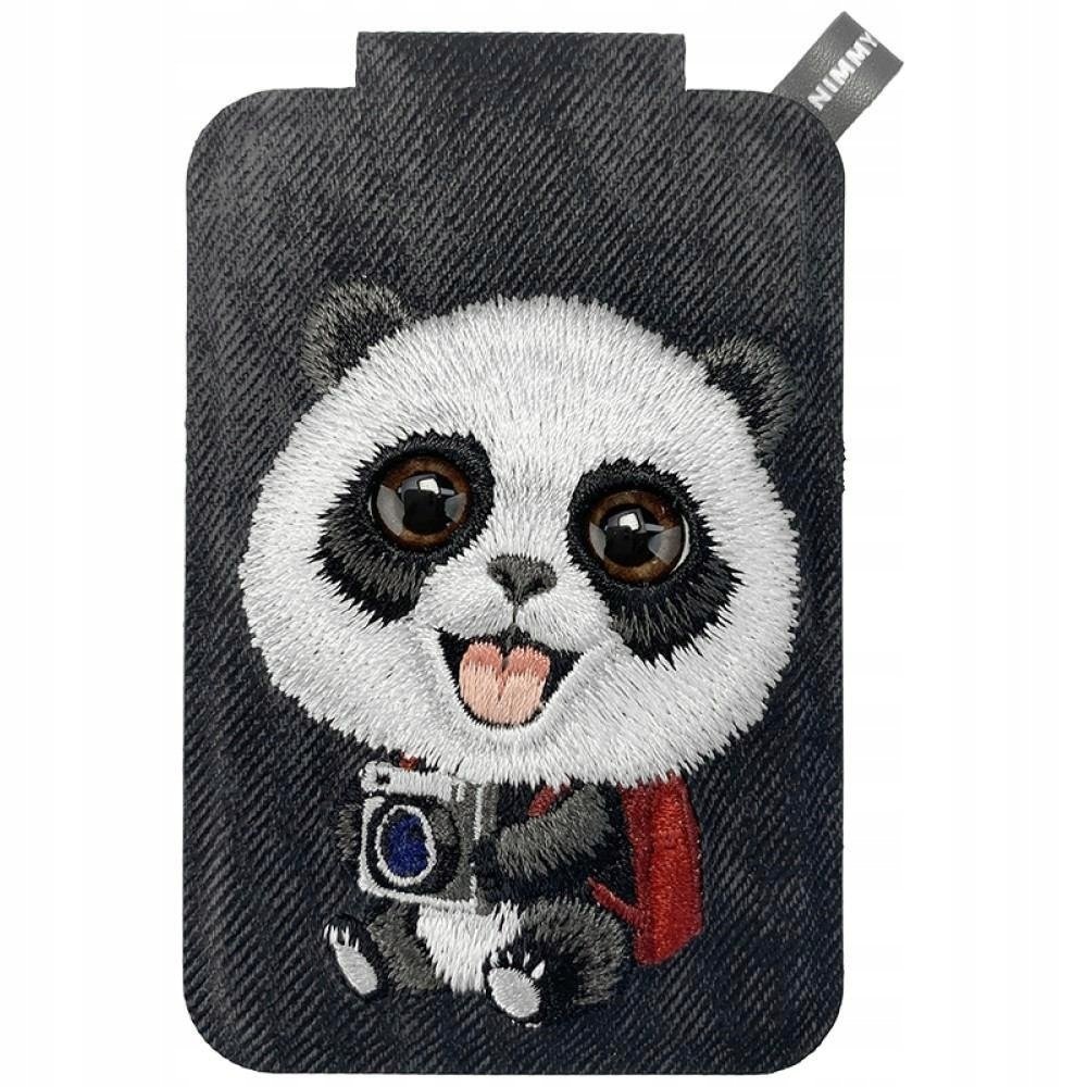 Magnetyczny portfel stojak na telefon Nimmy New Big-Eye Cute Pets 2.0 Panda