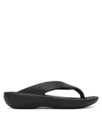 Klapki i japonki damskie - Crocs Japonki Mellow Recovery Flip 211100 Czarny - miniaturka - grafika 1
