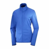Bluzy sportowe męskie - Bluza Salomon Essential Lightwarm W Nautical Blue - miniaturka - grafika 1