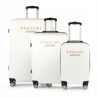 Walizki - PUCCINI Zestaw Komplet WALIZEK Podróżnych ABS Na Kółkach 3w1 ABS017 0 - miniaturka - grafika 1