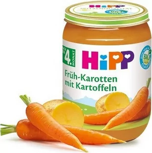 HiPP, Bio, młoda marchew z ziemniakami, 190 g - Dania dla dzieci - miniaturka - grafika 1