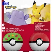 Klocki - Klocki konstrukcyjne MEGA Pokemon Pikachu Ditto JCT43 - miniaturka - grafika 1