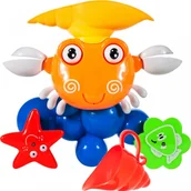 Zabawki do kąpieli - MalPlay, Karuzelka Do Kąpieli Krab Fontanna Zabawka Do Wody - miniaturka - grafika 1