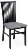 Krzesła - Drewniane klasyczne krzesło tapicerowane czarny + grafit E0-Z74 - miniaturka - grafika 1