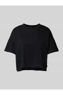 T-shirt krótki z detalem z logo model ALENA - Noisy May - Koszulki i topy damskie - miniaturka - grafika 1