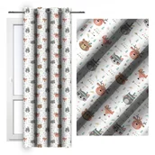 Firany i zasłony dla dzieci - Zas��ona gotowa na przelotkach Dzieci��ca 140x250 Vipro - miniaturka - grafika 1