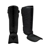 Ochraniacze do sportów walki - RDX Ochraniacze piszczeli F6 czarne - miniaturka - grafika 1