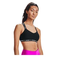 Biustonosze - Damski Stanik sportowy UNDER ARMOUR UA CROSSBACK LOW 1361033-001 – Czarny - miniaturka - grafika 1