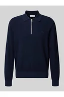 Swetry męskie - Sweter z dzianiny o kroju regular fit z efektem wafla - Lacoste - miniaturka - grafika 1