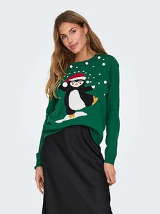 ONLY Sweter w kolorze zielonym - Swetry damskie - miniaturka - grafika 1