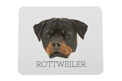 Podkładki pod mysz - Rottweiler podkładka geometryczny Art-Dog - miniaturka - grafika 1