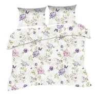 Pościel - Pościel 160x200 kremowa kwiaty motyle łąka Classic - miniaturka - grafika 1