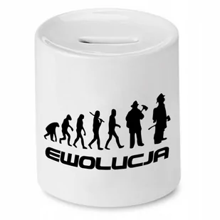 SKARBONKA DLA STRAŻAKA EWOLUCJA PREZENT z Nadrukiem ze Zdjęciem - Skarbonki - miniaturka - grafika 1