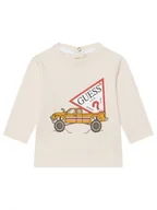 Bluzki damskie - Guess Bluzka I5BI01 I3Z14 Biały Regular Fit - miniaturka - grafika 1