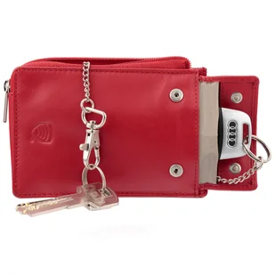 Etui antykradzieżowe - pokrowiec na kluczyk keyless (czerwony) - Etui na klucze - miniaturka - grafika 1