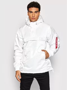 Kurtki męskie - Alpha Industries Kurtka anorak 118103 Biały Regular Fit - grafika 1