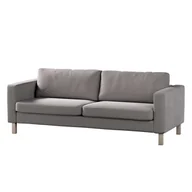 Pokrowce na meble - Dekoria pl pl Pokrowiec na sofę Karlstad 3-osobową nierozkładaną krótki gołębi szary 204 x 89 x 64 cm Velvet 615-704-11 - miniaturka - grafika 1